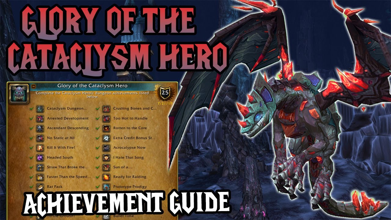 Glory of the Cataclysm Hero SOLO Guide 2025 🔥 Volcanic Stone Drake Mount 🌋Cataclysm Heroic Dungeons