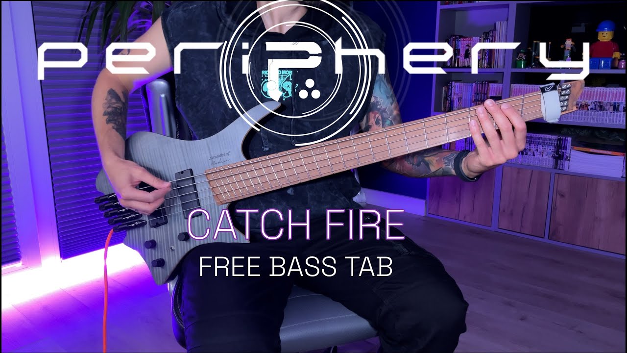 Periphery - CATCH FIRE [ bass cover / free bass tab / strandberg / hotone ampero II stage ]