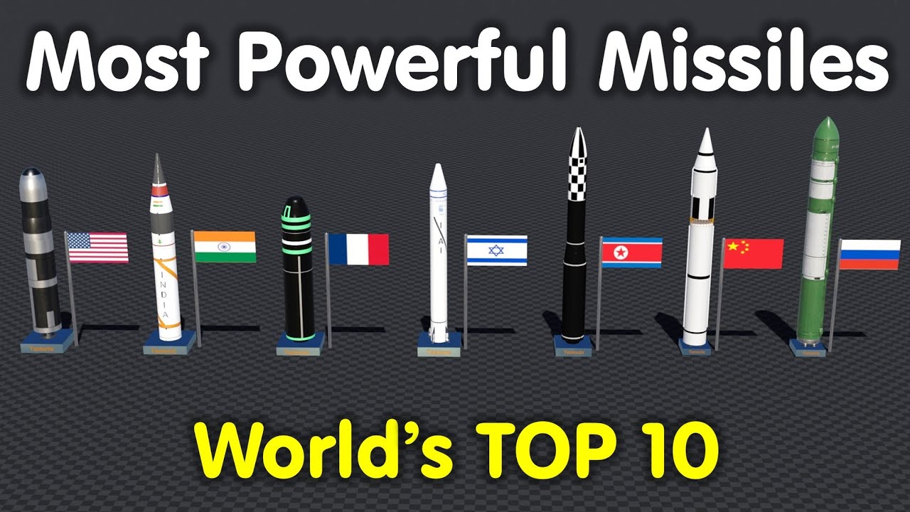 Most Powerful Missiles in the World - Top 10 ICBM Missiles