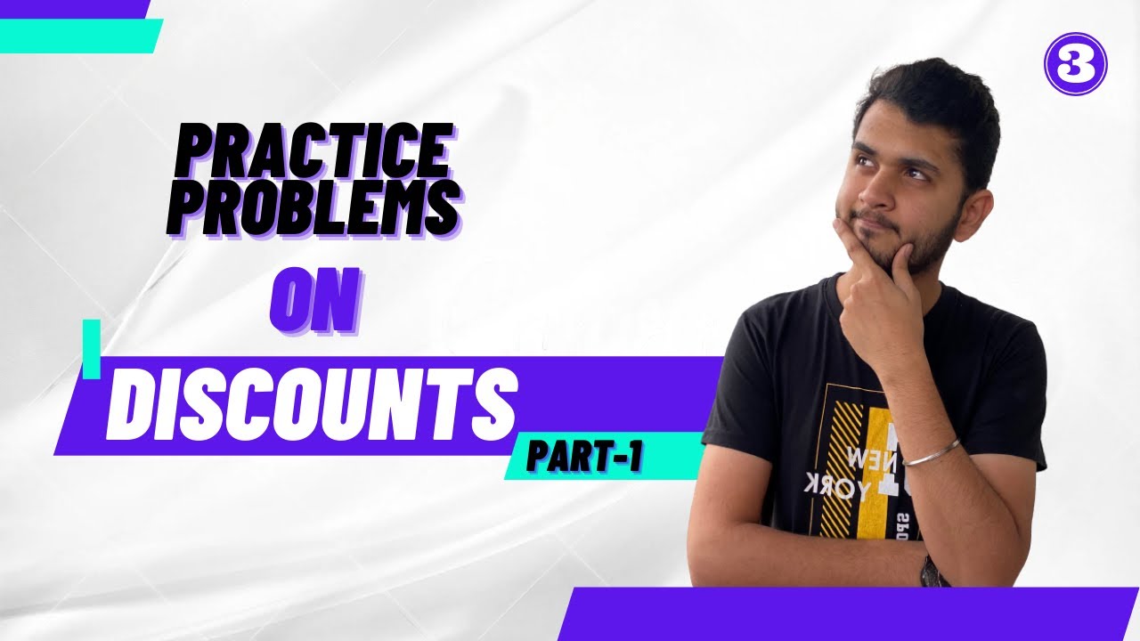 Discount Questions for Quantitative Aptitude & Competitive exams by Nirwan Pawar ( PART-1)