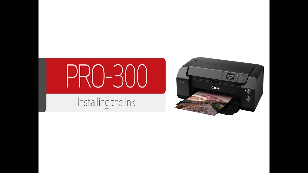 Canon imagePROGRAF PRO-300 - Installing the Ink