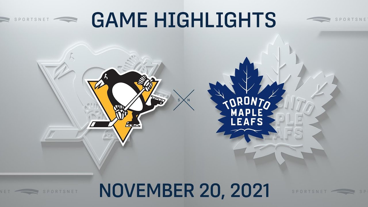 NHL Highlights | Penguins vs. Maple Leafs - Nov. 20, 2021