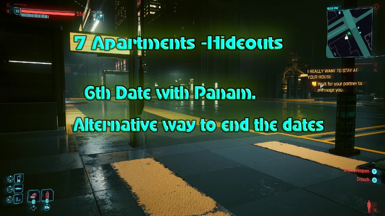 Cyberpunk 2077 : 7 Hideouts -Alt way to end dates-Funny outcome