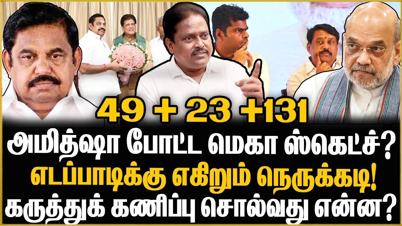 அதிமுக-பாஜக தொகுதி பங்கீடீல் பாஜக வைத்த செக் ! Thuglak Idhaya Exclusive | ADMK |BJP | EPS