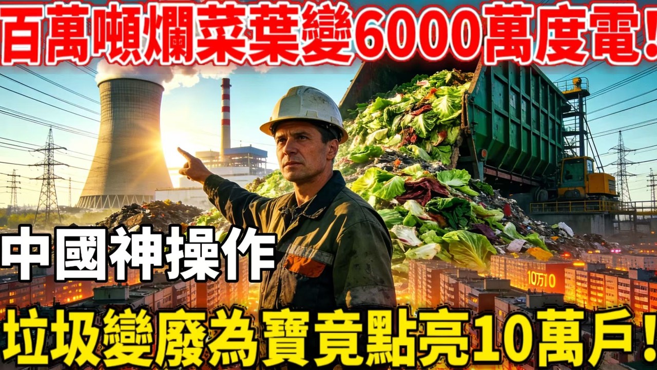 百萬噸爛菜葉逆天一改命運！點亮10萬戶家庭+化肥省一半，中國鄉村循環經濟封神了！