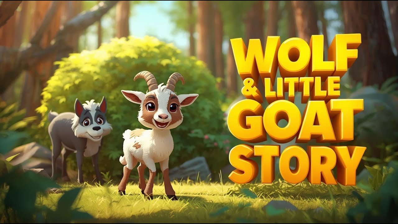The Wolf and the Little Goat | Short Moral Story for Kids |  Animal Story