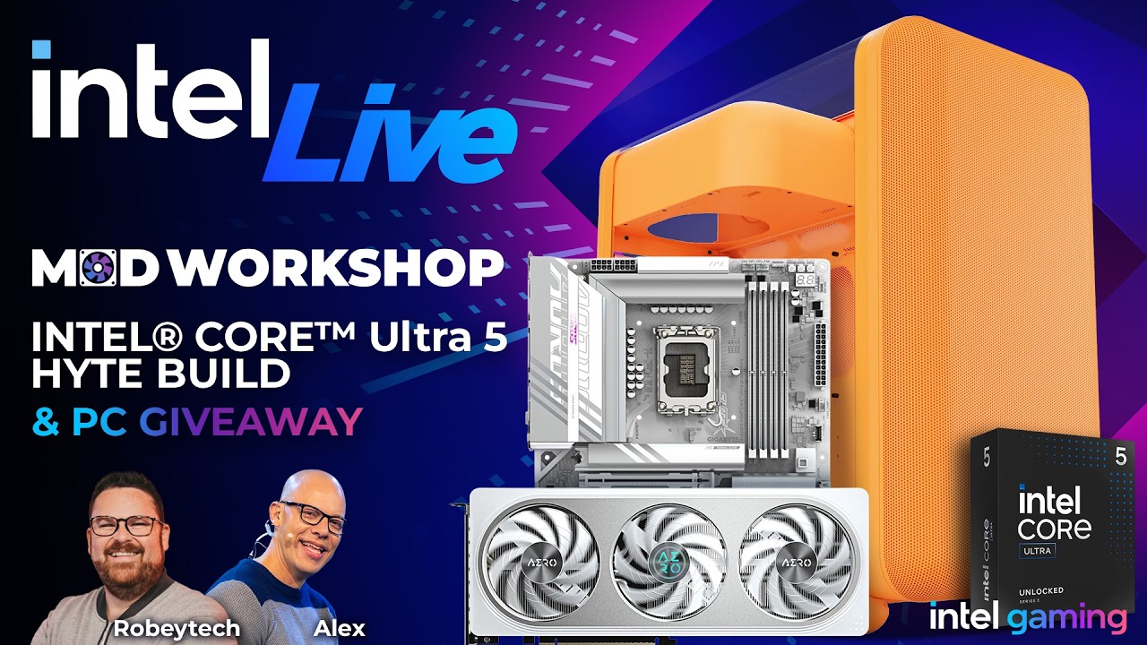 PC Giveaway + iBuyPower Pre-Built Overview and Hyte X50 Astral Orange Build