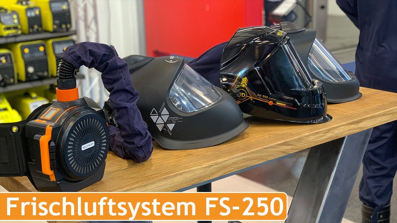 WELDINGER professional Schweißhelm Frischluftsystem FS-250 mit 3 Filterstufen auch für Optrel