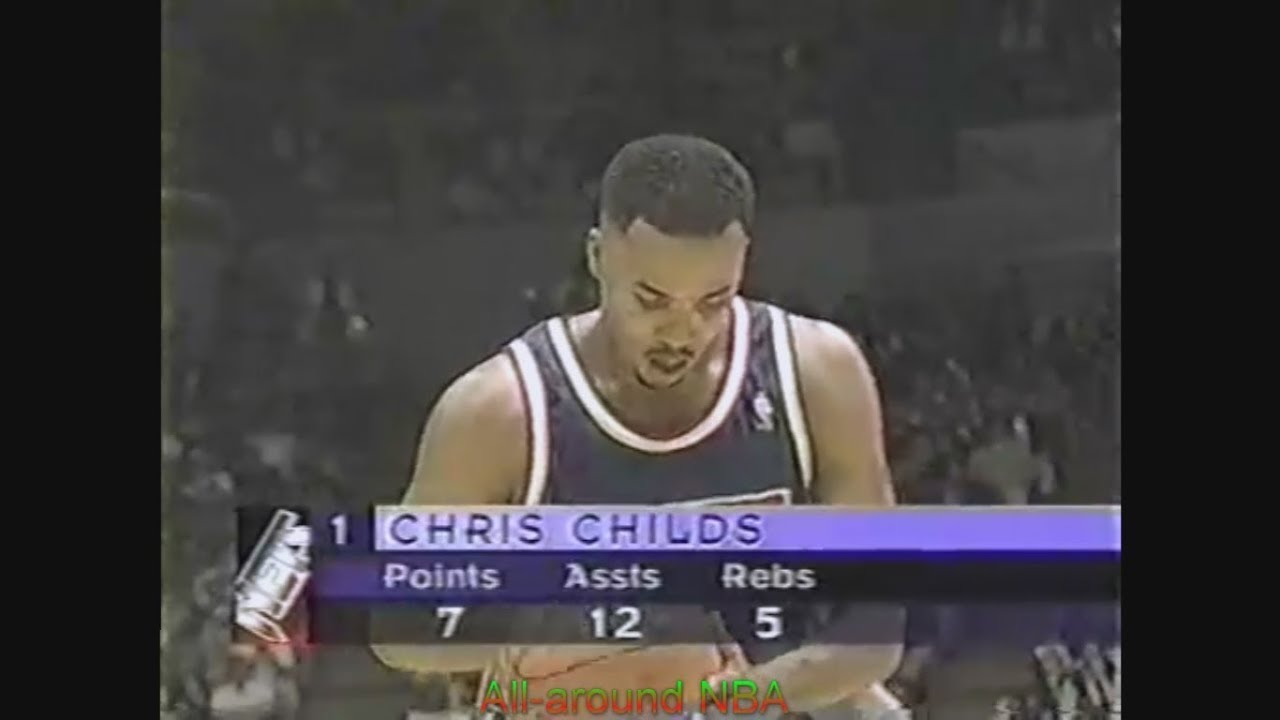 Chris Childs 20 Points 17 Ast @ Lakers, 1995-96.