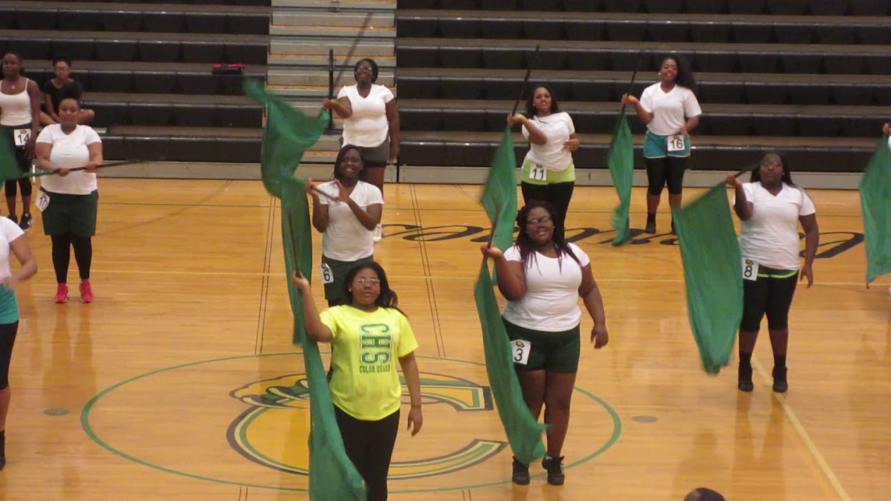 Carver Wolverines Auxiliary Tryouts (2018) Flag Girls