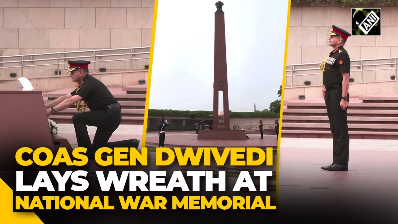 New Army Chief General Upendra Dwivedi lays wreath at National War Memorial in Delhi