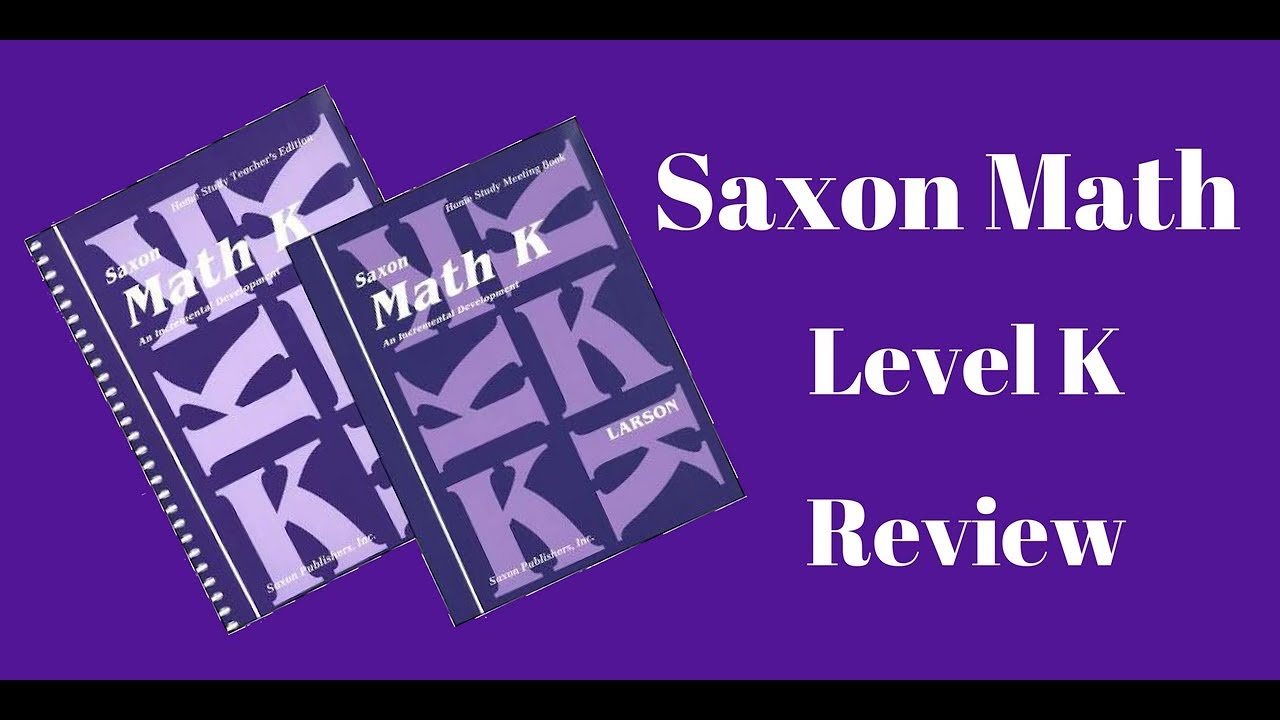 Saxon Math Level K Review