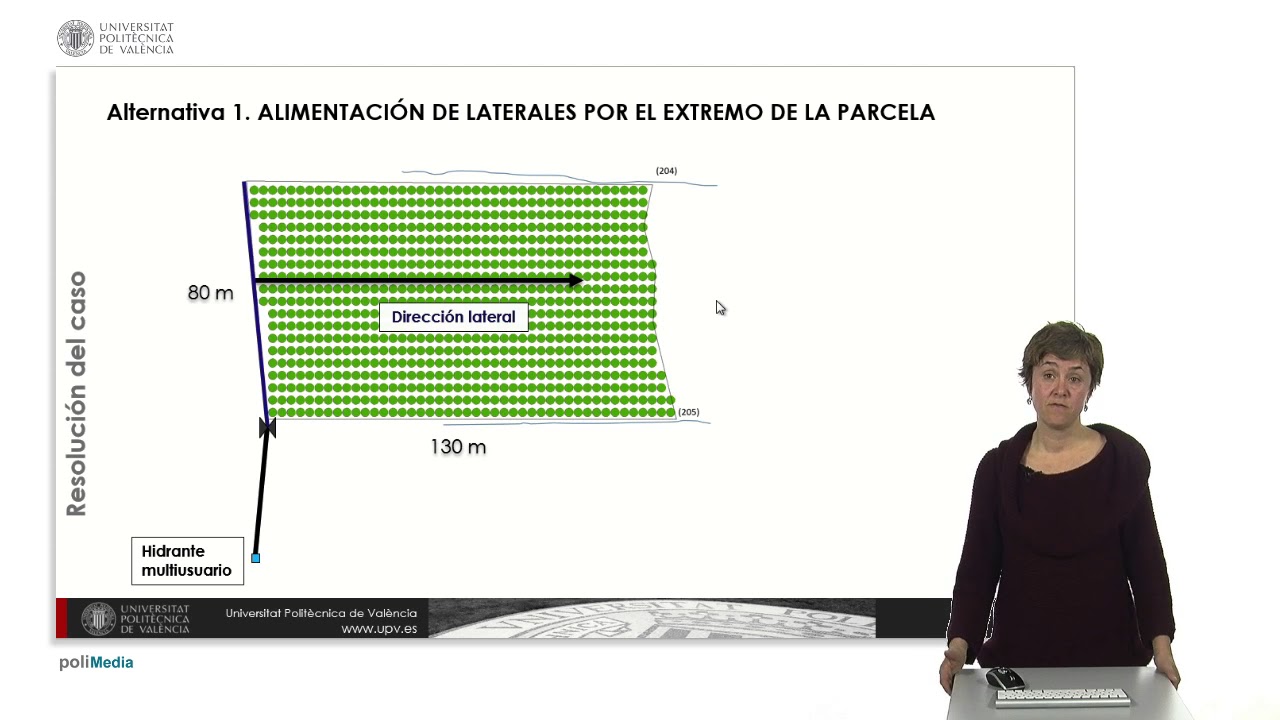 Diseño hidráulico de una subunidad con emisores no compensantes: Caso práctico |  | UPV