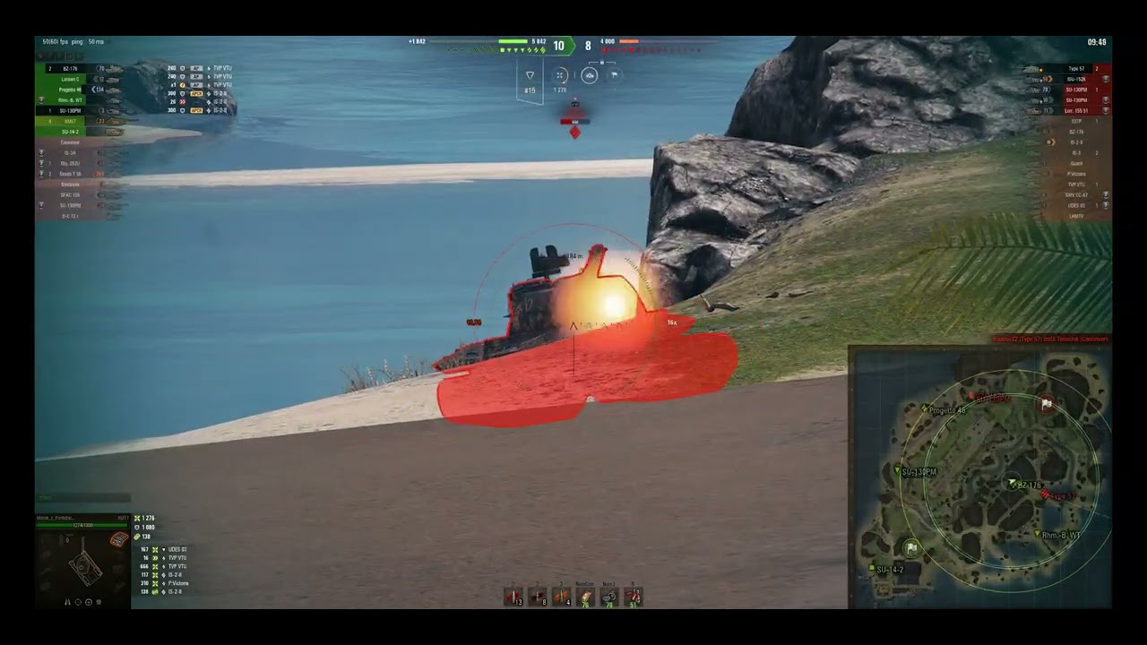 WoT  - MX57 (Tier VIII) na Ústřicové zátoce -  Marek_z_Pardubic CZ