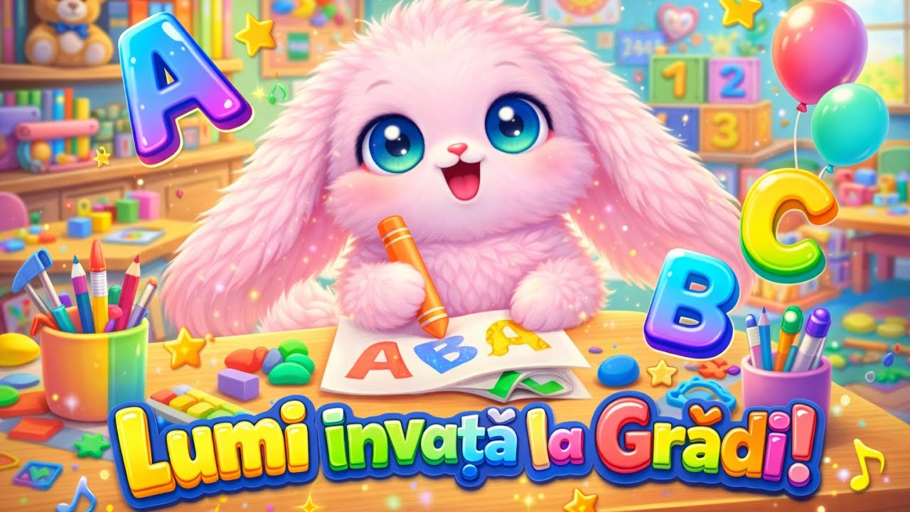 Lumi la grădiniță 🏫 Învață alfabetul prin joacă și muzică | Desene animate pentru copii