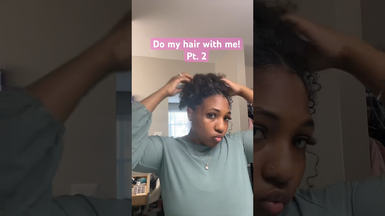Pt. 2 styling my natural hair! 