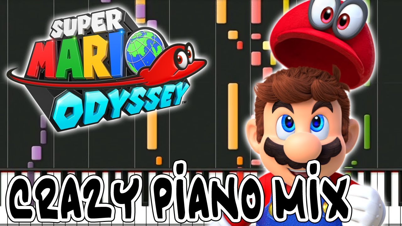 Crazy Piano! Jump Up, Super Star! [Super Mario Odyssey] Synthesia