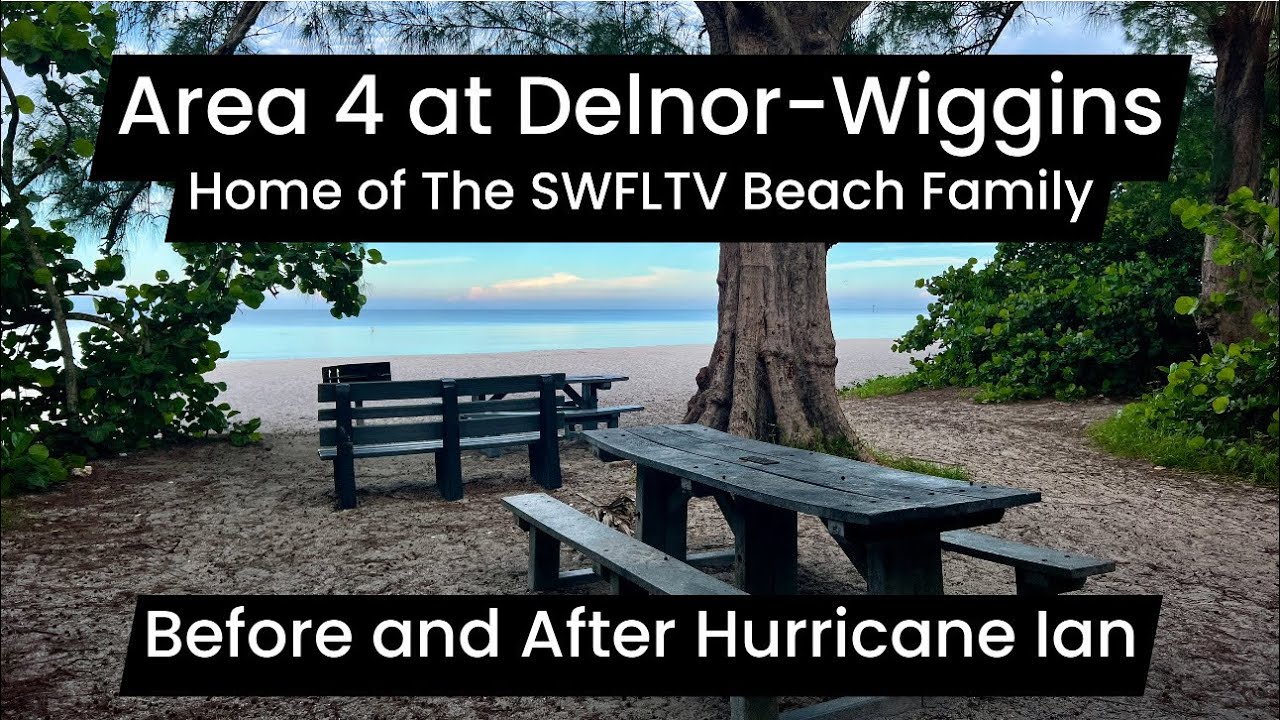 Area 4 at Delnor-Wiggins, Before and After Hurricane Ian. Home of The SWFLTV Beach Family