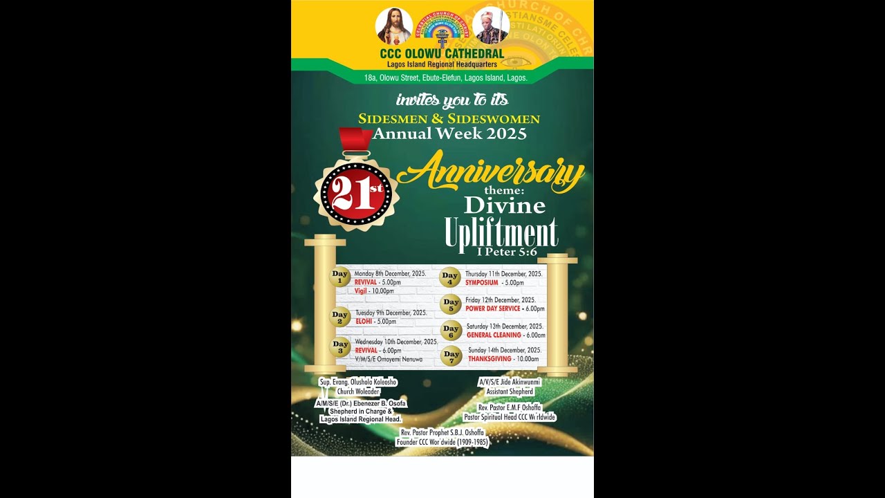 SIDESMEN & SIDESWOMEN WEEK