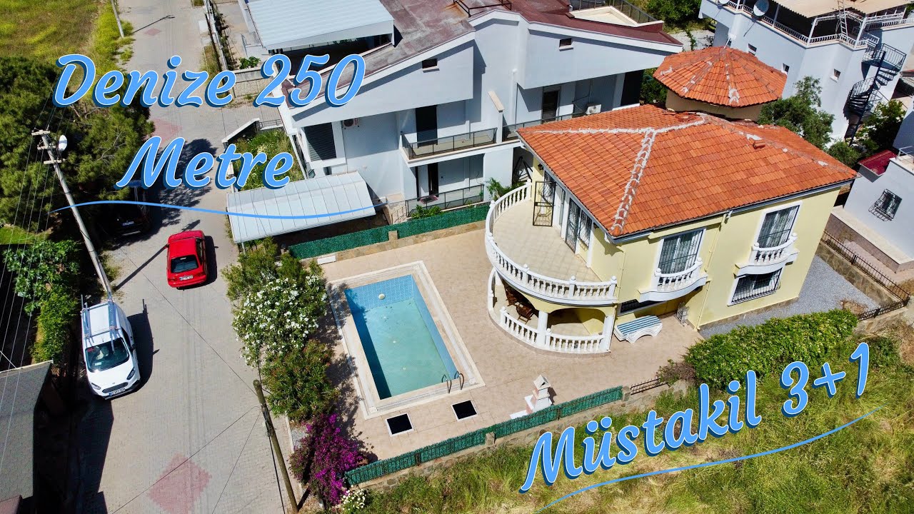 KELEPİR Denize 250 metre havuzlu geniş bahçeli Müstakil 3+1 villamız satışta #fyp