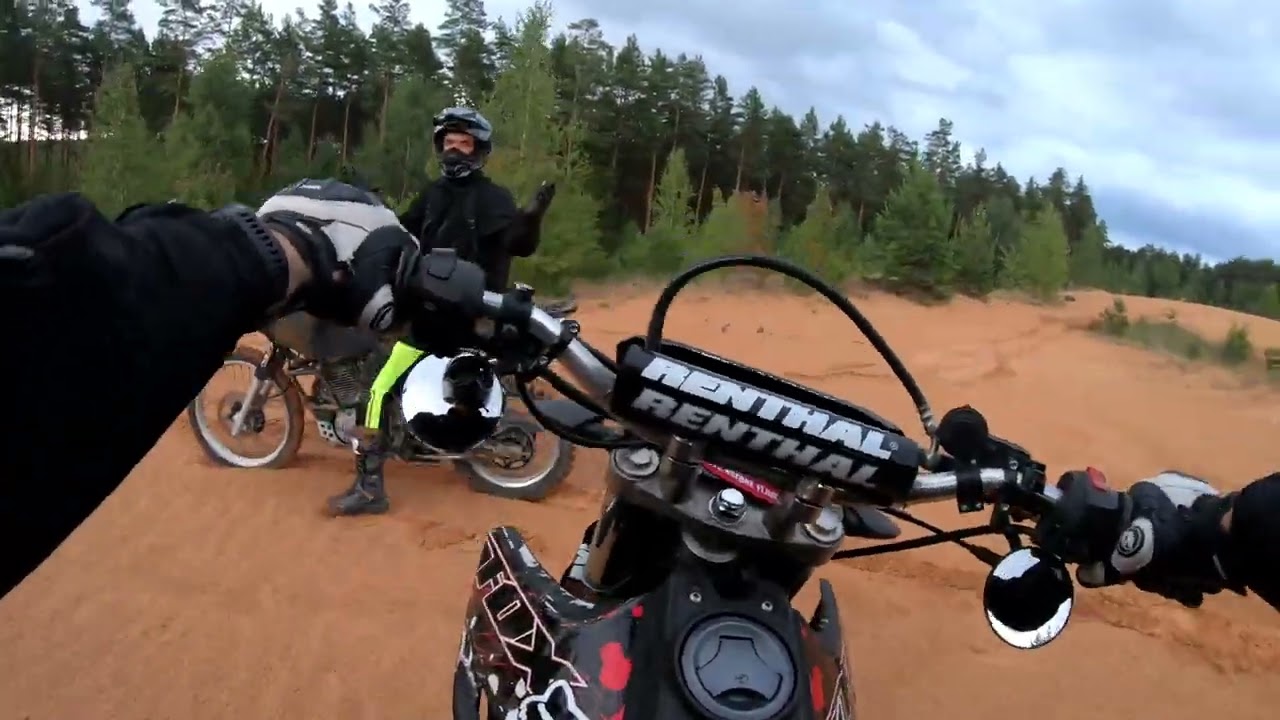 🌎 YAMAHA WR125 & HONDA DOMINATOR | offroad enduro | POV