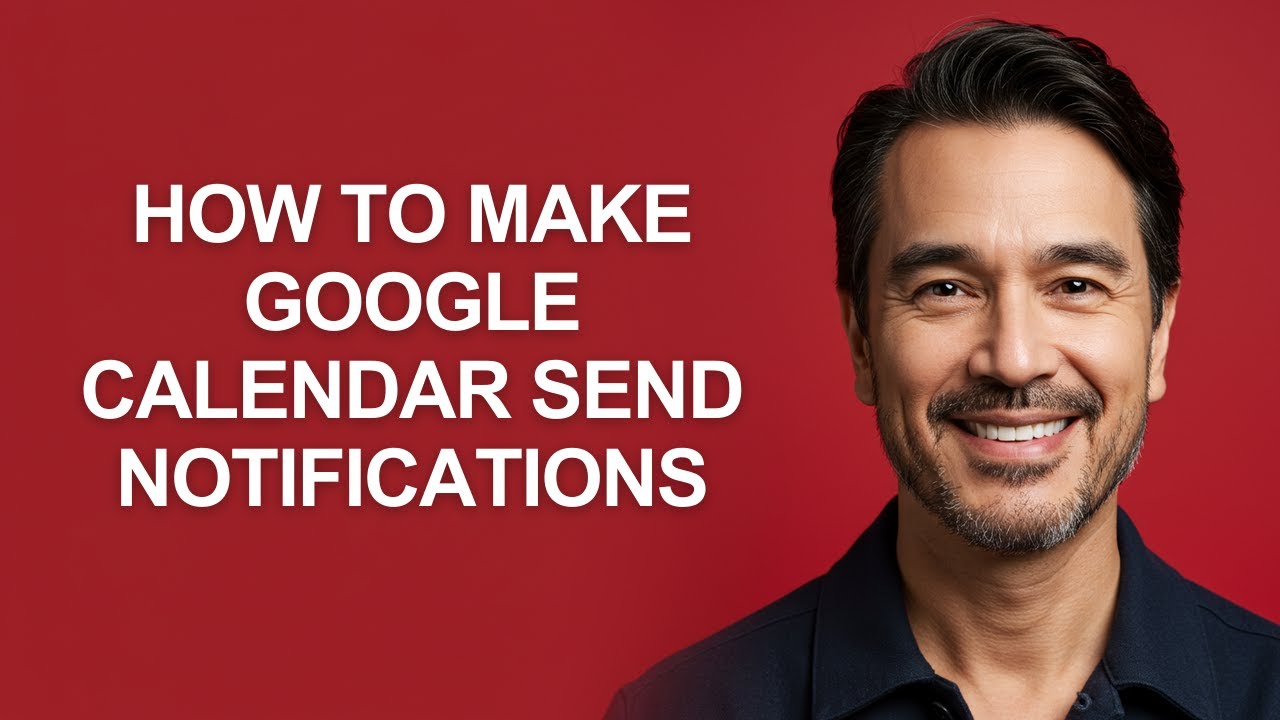 How to Make Google Calendar Send Notifications - KevinHowTo