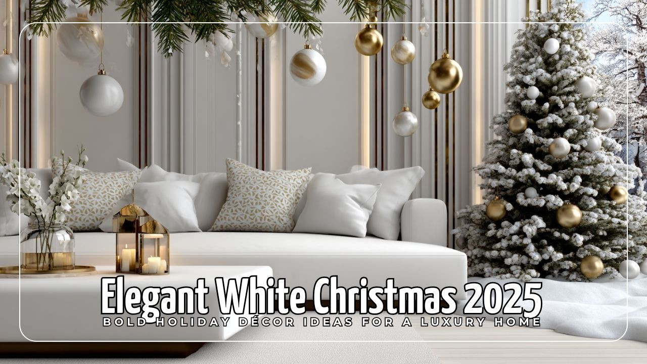 Elegant White Christmas 2025: Bold Holiday D&eacute;cor Ideas for a Luxury Home
