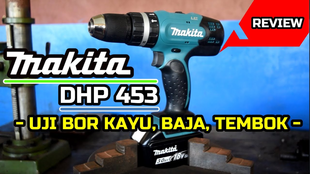 Makita DHP 453 Bor Cordless Mesin Bor Baterai 18 V
