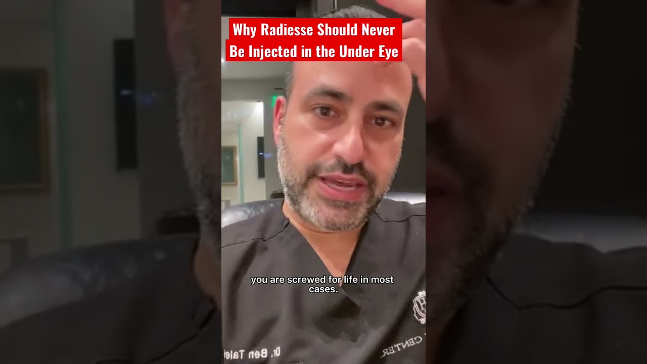 Why Radiesse Should NEVER be Used in the Under Eye ⚠️👀⛔️