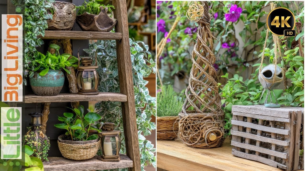 Budget-Friendly Farmhouse Garden Decor 🌿✨ Turn Junk into Treasure!