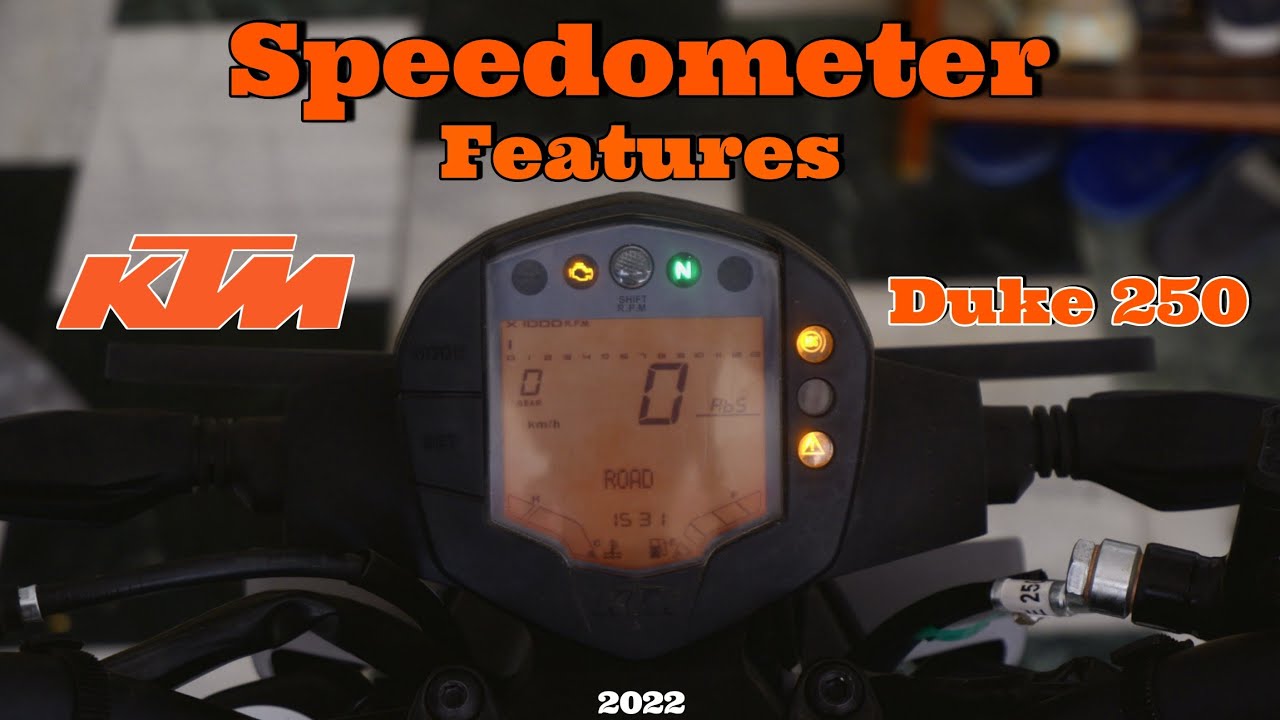 Speedometer Features Explain Of Ktm Duke 250 Bs6 2022 Model