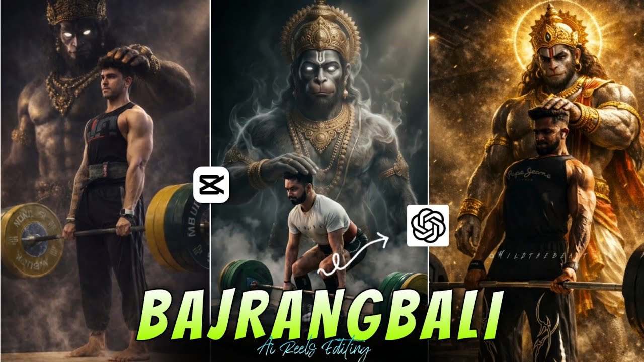 Bajrangbali AI Gym Photo Editing | Viral Hanuman Reels Editing | Instagram Trending Reels Editing