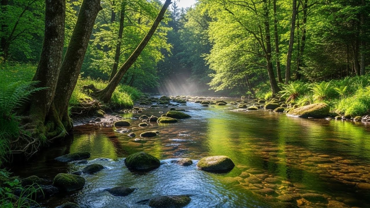 Forest River Ambience 🌿🌊 Soothing Water and Nature Sounds for Deep Sleep #2353