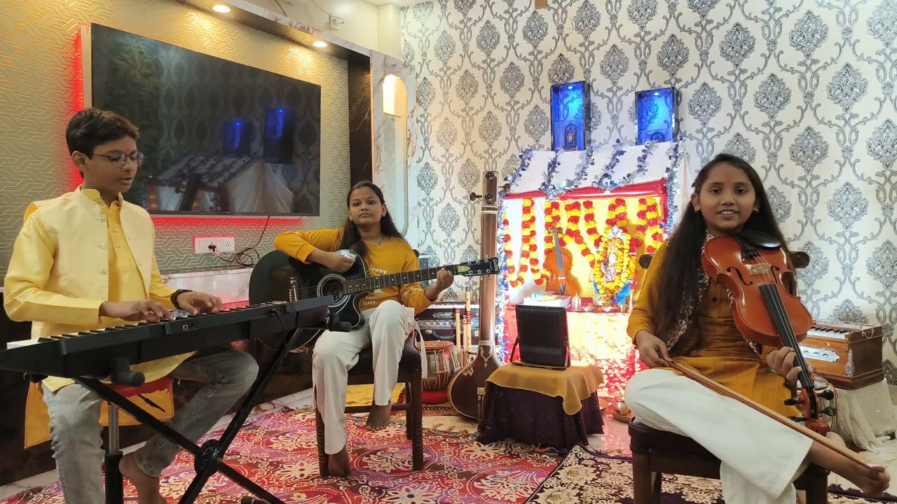 #classicalkid#sarasawatipuja#heyshardemaa#classicalsong#sarswativandana#garvitgaurav#amairaanikasong