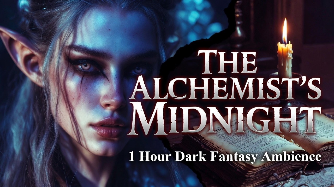 The Alchemist’s Midnight | Dark Minimalist Fantasy for Focus | Shadowed Spell
