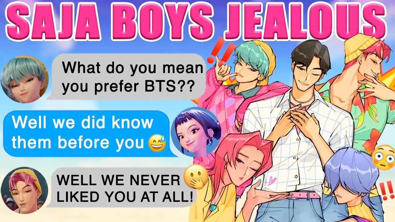 SAJA BOYS Is Jealous Of BTS ft Huntrix ARMY || KPOP Demon Hunters || KDH Texting Story
