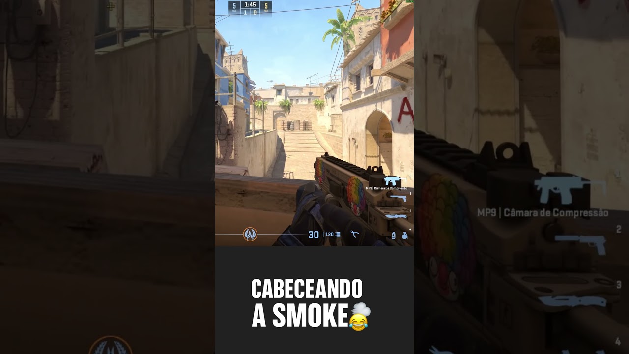 Cabeceando a smoke #cs2 #jogadasinsanas #counterstrike2