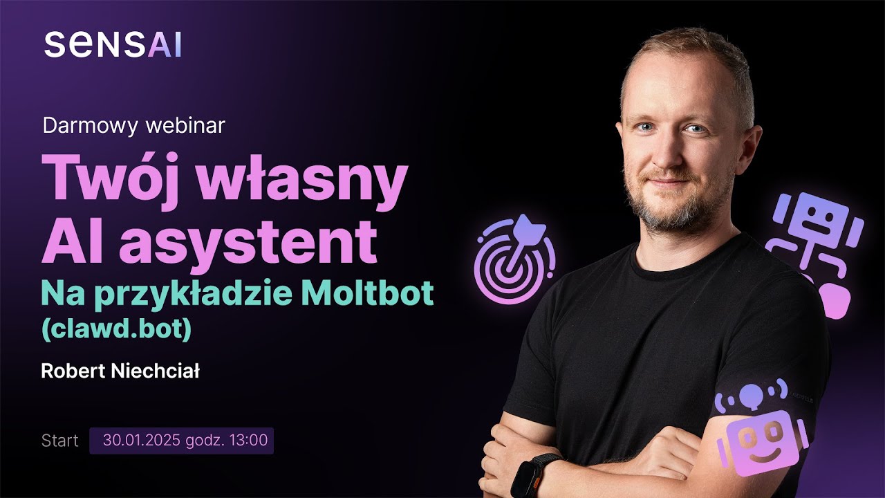 Twój własny AI asystent - na przykładzie narzędzia Moltbot (clawd.bot) | DARMOWY WEBINAR
