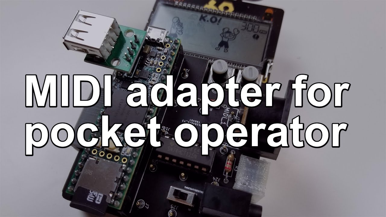 Detachable Midi Adapter for Pocket Operator  Demo/Jam