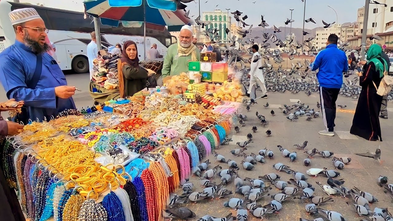 جولة مميزة في أسواق الشعبية قرب من المسجد النبوي وشوفوا زحمة الزوار وضيوف الرحمن ماشاءالله