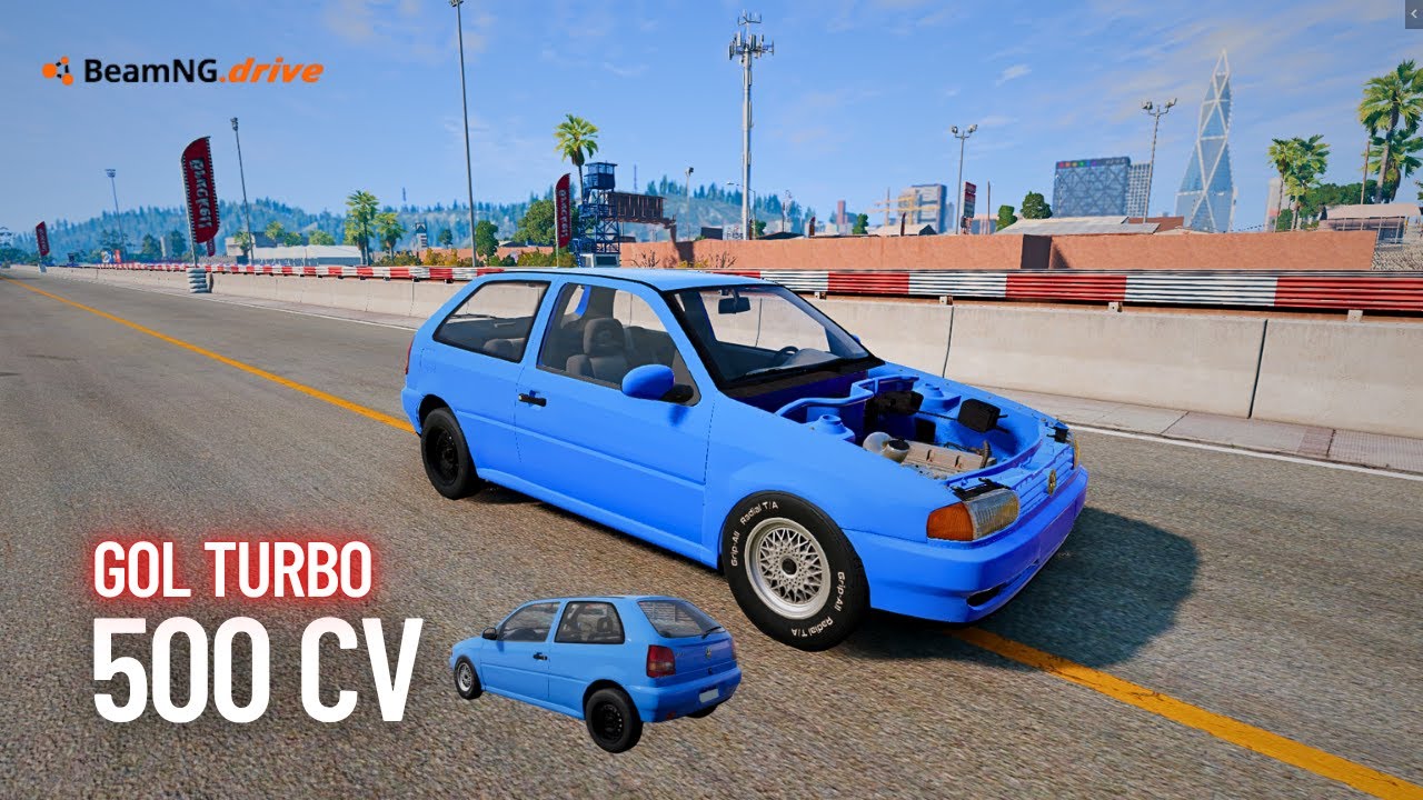 MONTEI UM GOL TURBO DE RUA COM 500CV! BeamNG.Drive