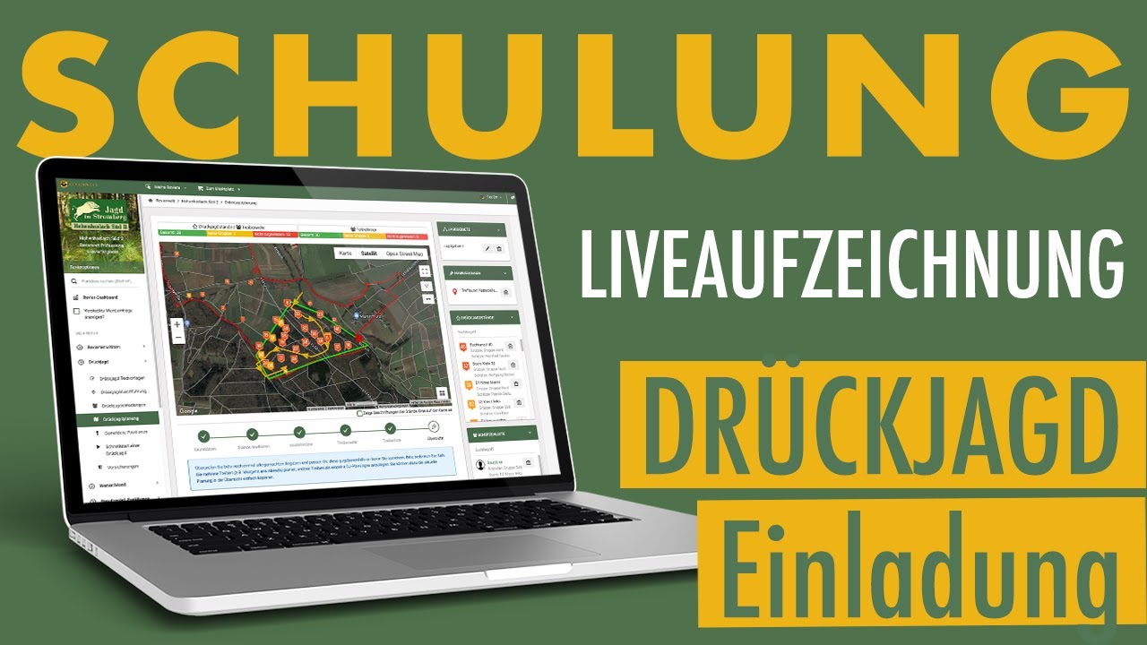 Schulung zur Drückjagd EINLADUNG Liveaufzeichnung