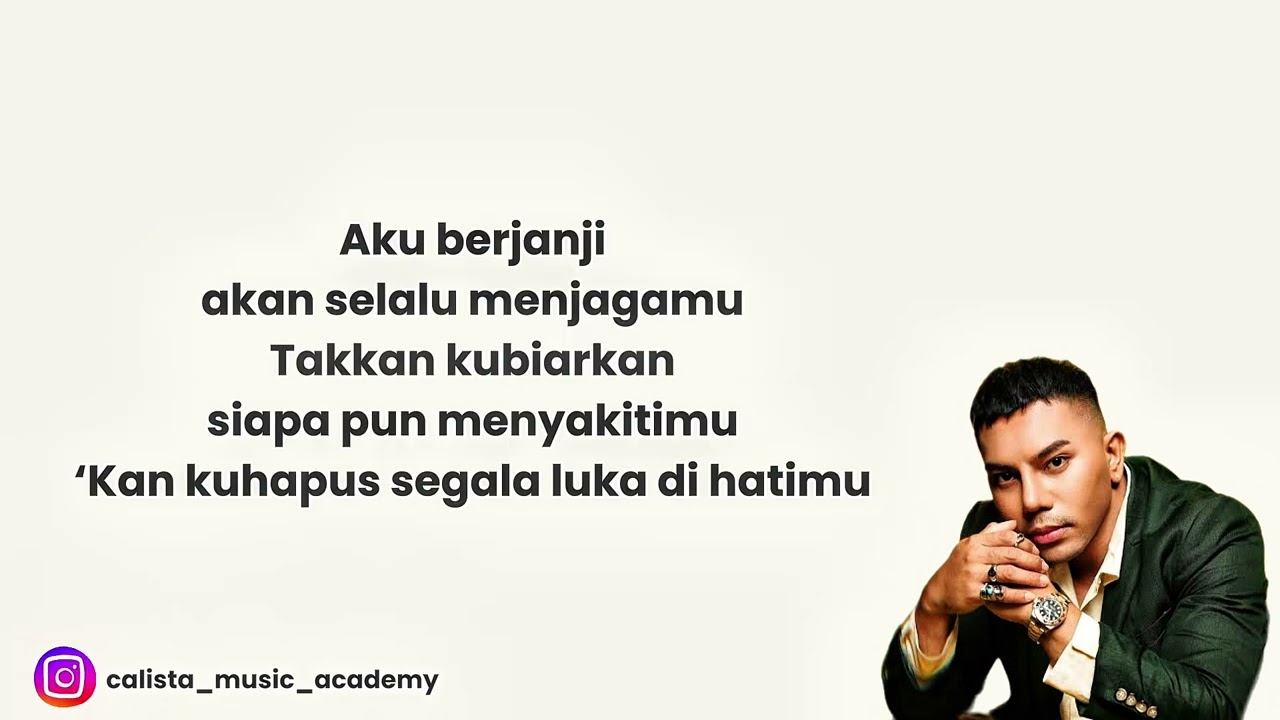 AKU BERJANJI FABIO ASHER KARAOKE LIRIK OFFICIAL INDONESIA