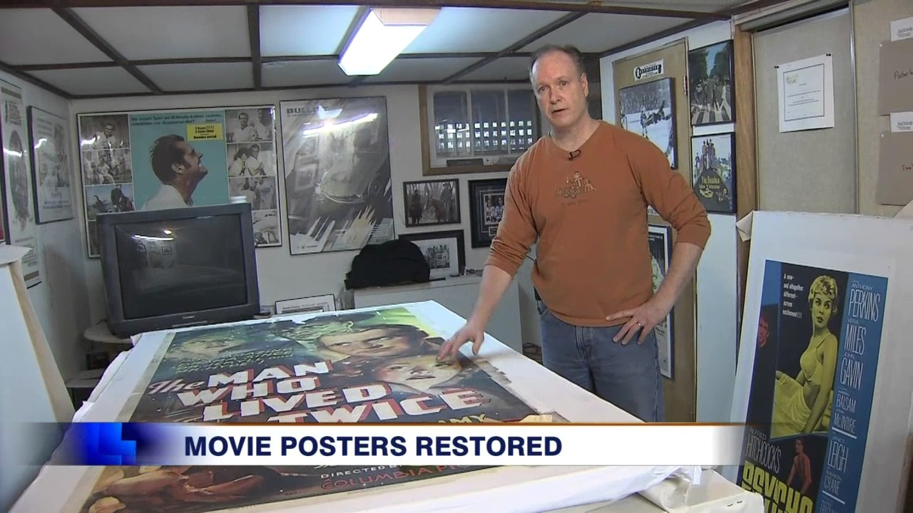 Video: Port Perry man meticulously restores vintage movie posters