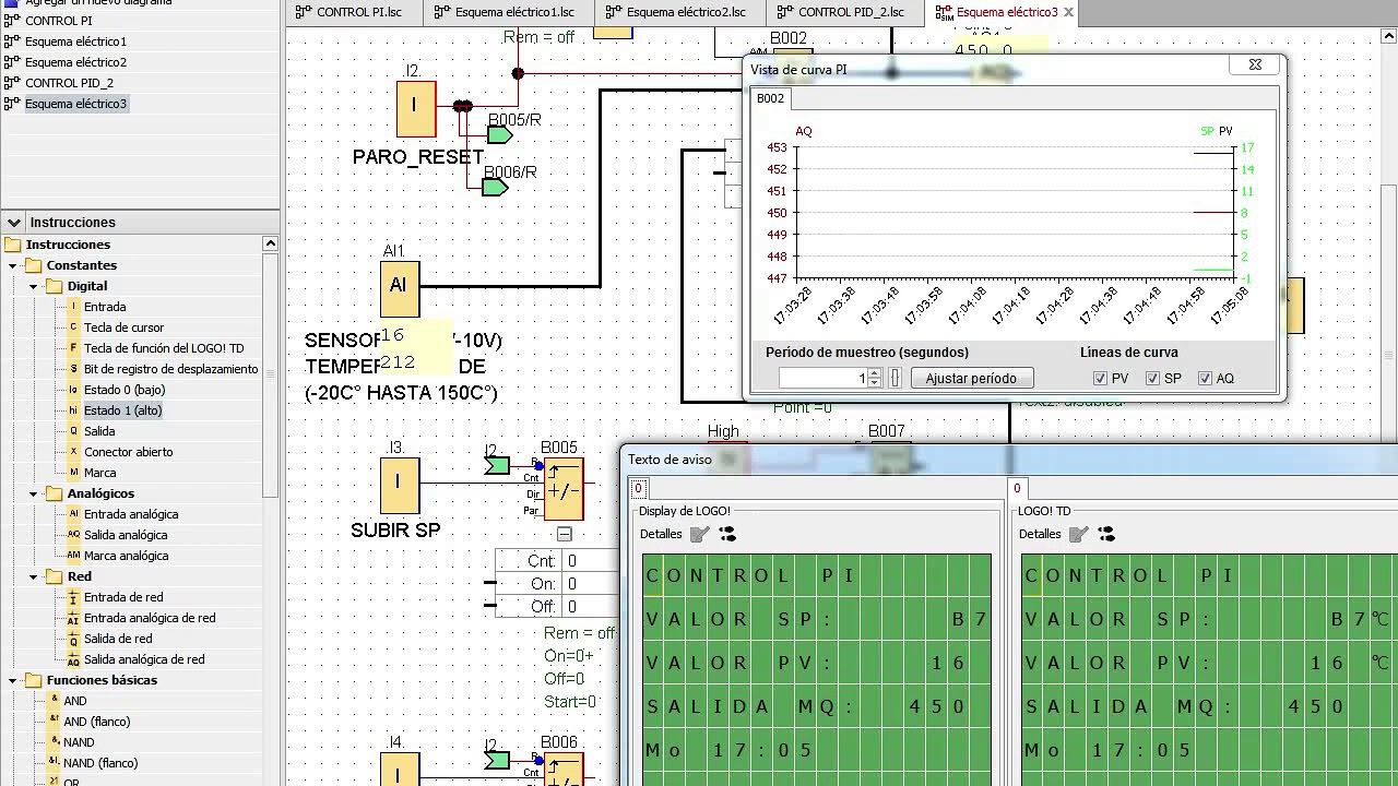 CONTROL PI  LOGO 8  SETPOINT PROGRAMABLE