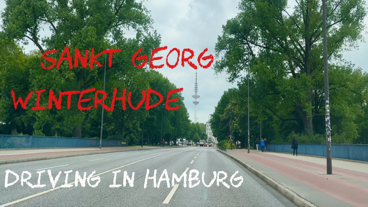 Driving in Hamburg *[Sankt Georg ➡️ Winterhude]**[4K]*