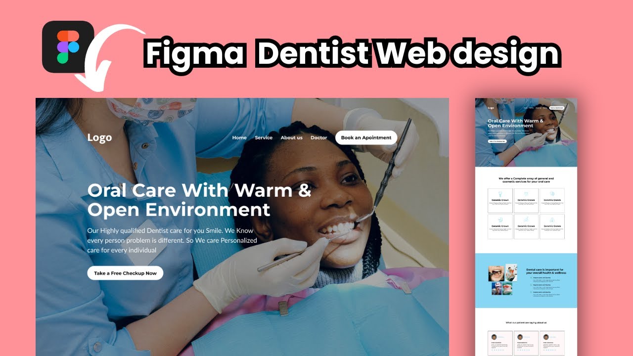 Dentist Web Design Figma Part 01 Tutorial