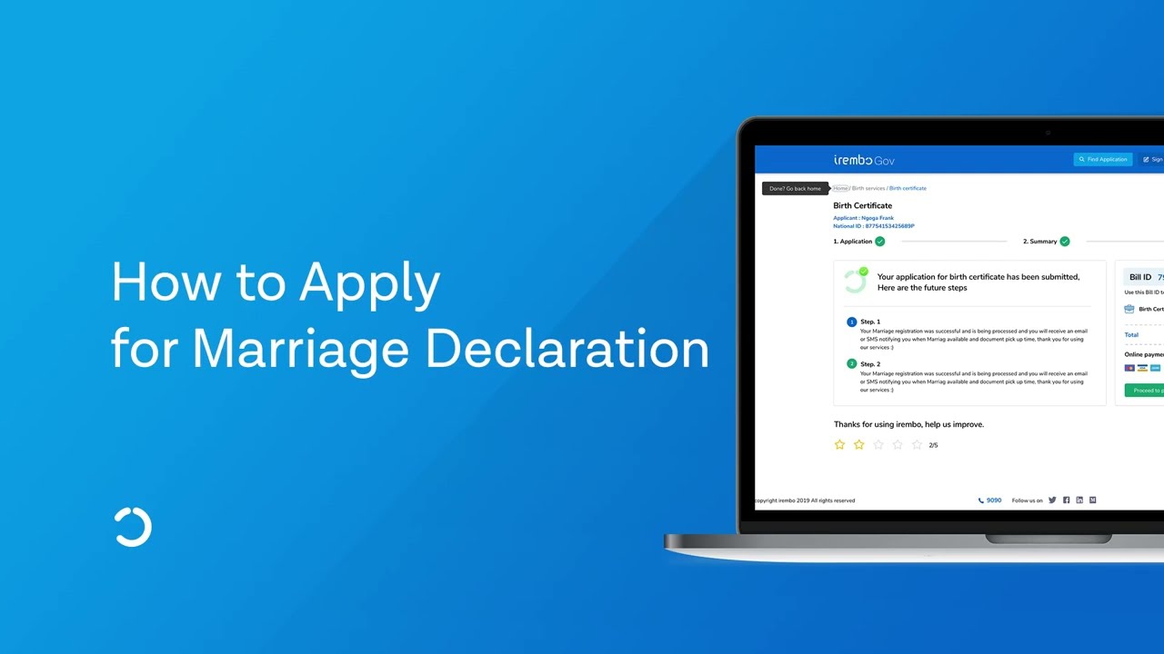 How to apply for a Marriage Declaration1