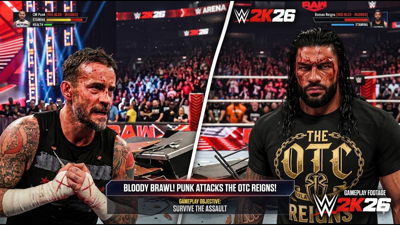 Roman Reigns vs CM Punk – Extreme Rules Match | WWE World Heavyweight Championship