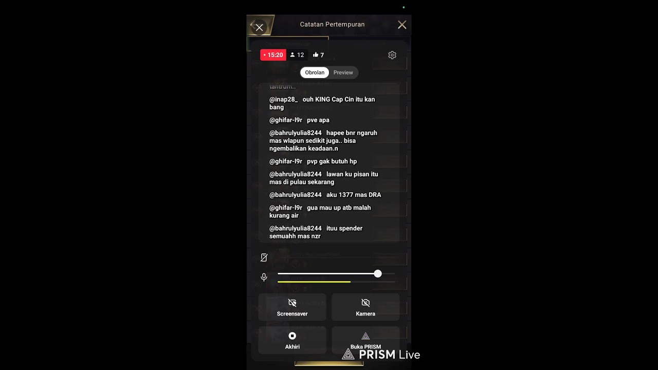 Live KarasuNo Bahas bahas atb ges